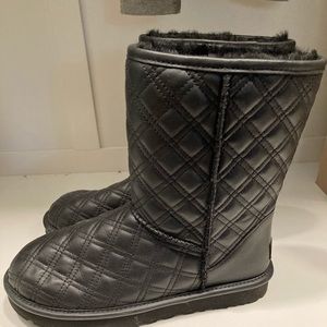 UGG Black Quilted Boots